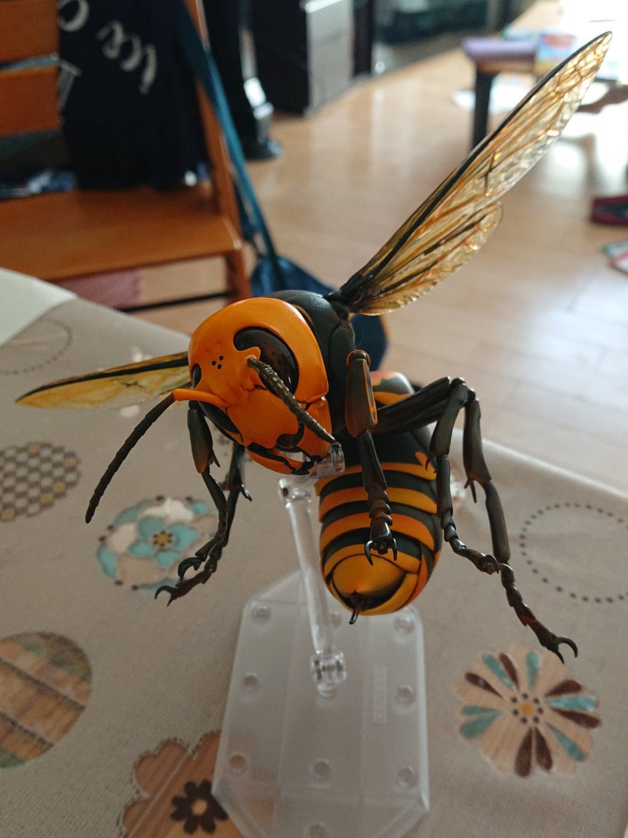 TAK_KoDAMA's tweet photo. 海洋堂の「REVOGEO オオスズメバチ」が届いた!ほぼ衝動買いだけど後悔なし!子どもからは「またお母さんに怒られるで?」…と。いやいや、これはガクジュツテキなタンキュウシンから… #海洋堂 #REVOGEO #オオスズメバチ https://t.co/EgQIJuluCl