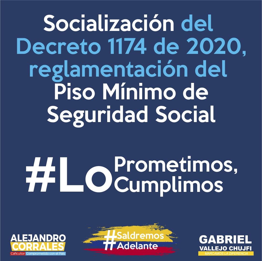 AlejoCorralesE's tweet photo. El Piso Mínimo de Protección Social es una realidad y aquí les contamos los grandes beneficios que traerá para los colombianos #LoPrometimosLoCumplimos https://t.co/e2R4ruLiQO