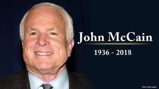 Happy Birthday Senator John McCain in Heaven, would have been 84 today...Soar High!  