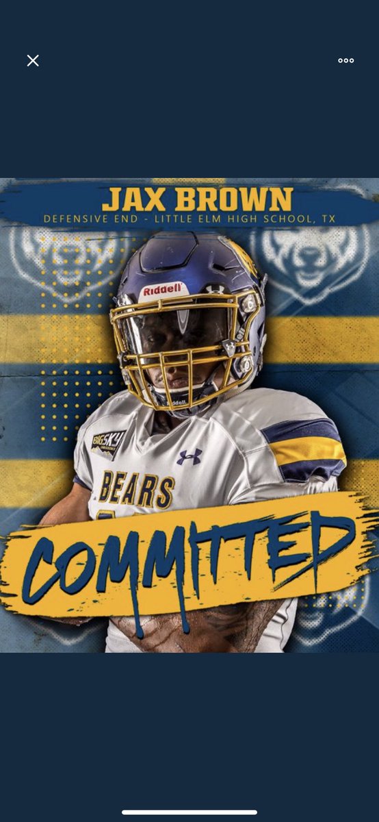 Jax Brown (@cashmoneyjax) on Twitter photo I’m extremely blessed to commit to the University of Northern Colorado. So proud to be a bear!🐻
<a href="/coachtbowens/">Coach T Bowens</a> <a href="/coachscottyd/">S. Darnell</a> <a href="/simplyCoachO/">Coach O = Opportunity</a> <a href="/twftraining/">Brandon Tucker / Trenchwarfare</a> <a href="/LilElmFootball/">Little Elm Football</a> I’m extremely blessed to commit to the University of Northern Colorado. So proud to be a bear!🐻
<a href="/coachtbowens/">Coach T Bowens</a> <a href="/coachscottyd/">S. Darnell</a> <a href="/simplyCoachO/">Coach O = Opportunity</a> <a href="/twftraining/">Brandon Tucker / Trenchwarfare</a> <a href="/LilElmFootball/">Little Elm Football</a>