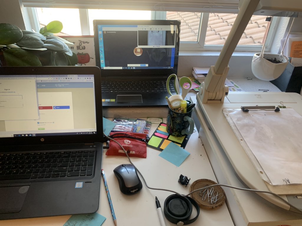 MsEntzminger's tweet photo. Ahhh. That feeling you get when you finally get the docucam presenting correctly. 🥳🤓 https://t.co/bXO43WlCIQ