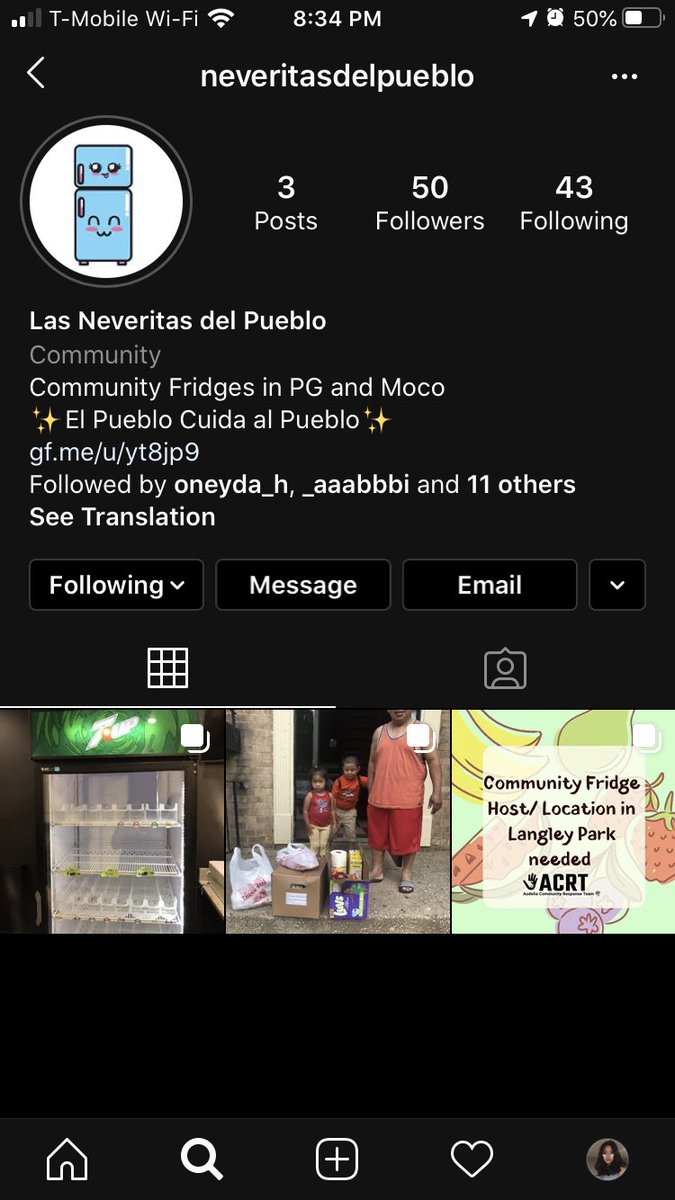 Also follow neveritasdelpueblo on instagram we are trying to establish community fridges in Langley Park!