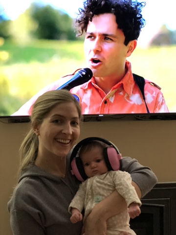 jonahkanter's tweet photo. Last fall @Max_Kerman plucked my wife and I out of a crowd at @arkellsmusic live in Kingston to serenade us our wedding song, ‘N Then Some. Our friends didn’t know we were carrying baby Lucy. Now, life’s a bit different, but we can still have #BabysFirstConcert! #BudStageAtHome https://t.co/90FyAyDC7V