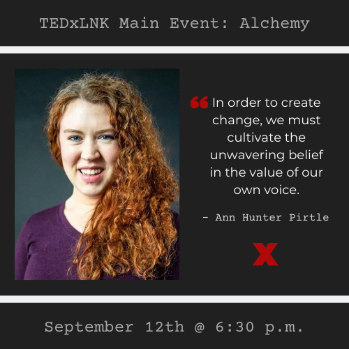 A vote is the voice of an American citizen, and as the 2020 Presidential election draws nearer, is it vital that each of us understand how to fully realize the power of our own voice. 
 
Tickets for Alchemy are available through our virtual venue!  hopin.to/events/tedxlin…