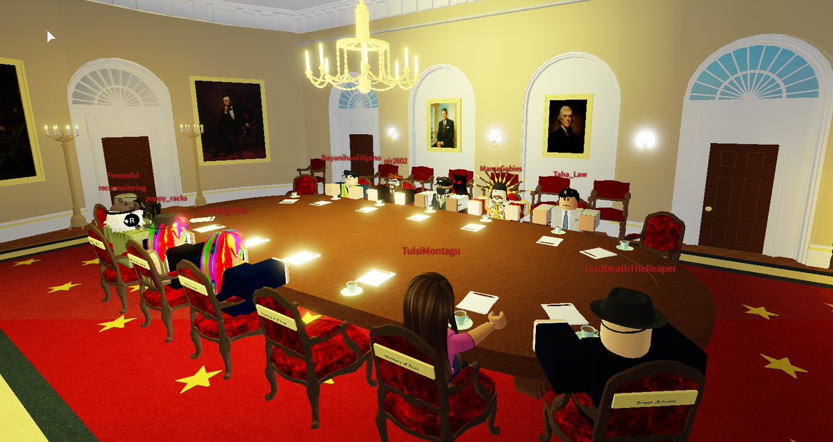 Just hosted my first Cabinet meeting. I enjoyed hearing how far our departments have come.

I'll be weighing in on the issues presented and work to solve them.

What I can promise the American people this week is continued stability in the absence of our President Bernard.
