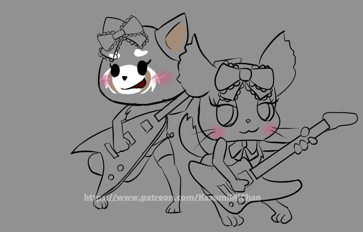 kazumi_mi's tweet photo. New #retsuko #drawing is now #wip. Did you like the #season3? Is #Haida still in love of our #retsi? And what do you think about #tanaka? She is a #cute #bunnygirl! https://t.co/sUlsxD4IQR