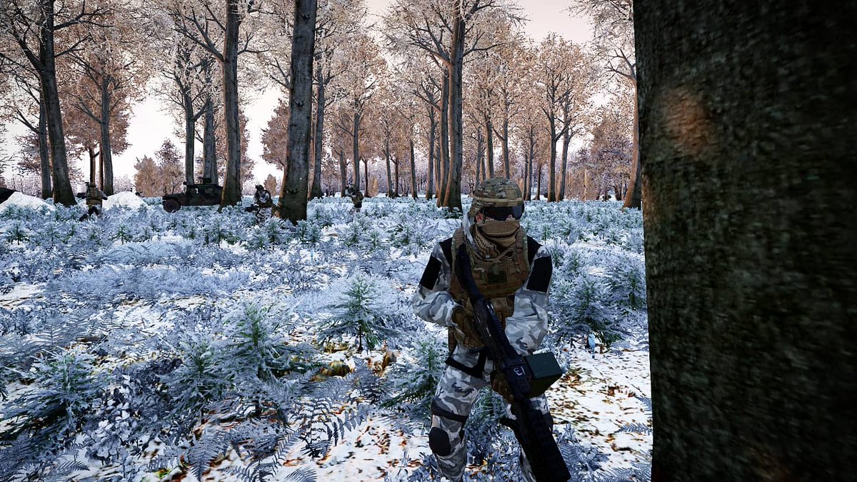 TaskForceTempor's tweet image. Rangers staying frosty! 

#tft8 #rangers #snow #army #arma3 #bohemia