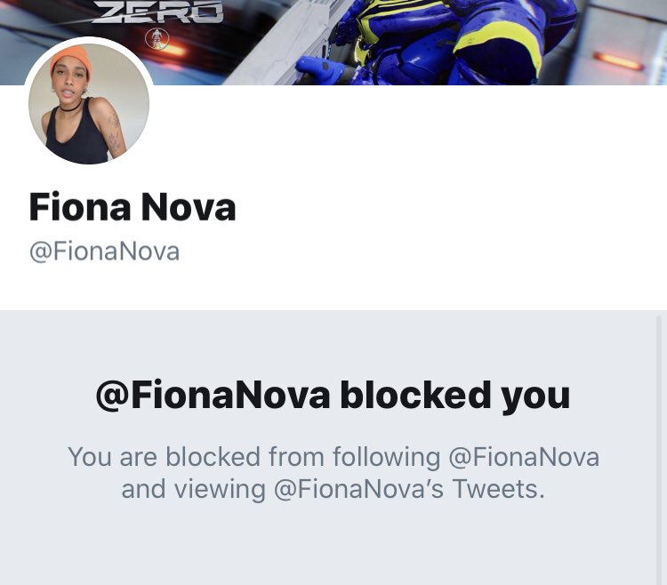 Now  @fionanova has blocked me as well. Also quite funny.