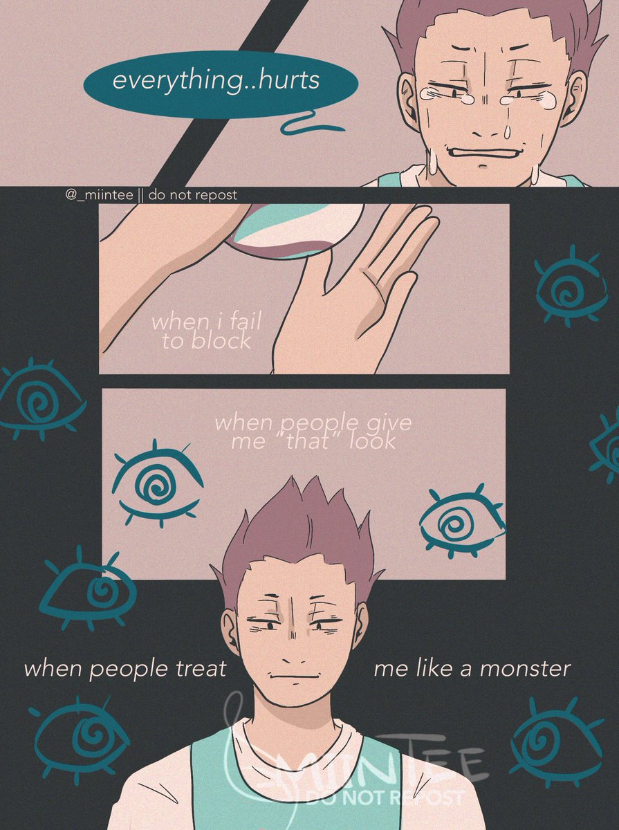 _miintee's tweet photo. day 7.1:  h̶u̶r̶t̶ /comfort 
“you’re no monster, tendou”

[ #UshiTenWeek2020 ]
[  #ハイキュー  #haikyuu #hq #ushiten ] https://t.co/DUjSoLx2bl
