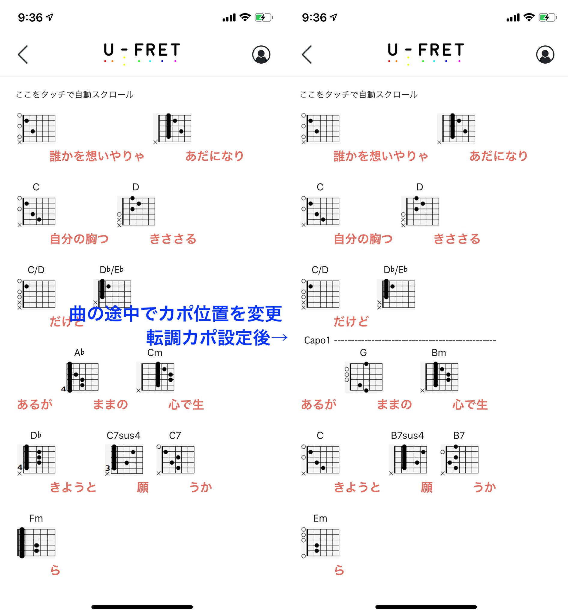 バンド スコア ufret