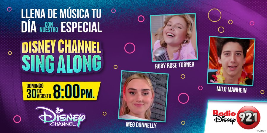 RadioDisneyMX's tweet photo. RT si ya estás listo para disfrutar mañana el #DisneyChannelSingAlong con las canciones de tus películas favoritas en @DisneyChannelLA 🎤 🎶 https://t.co/2ax4b7SAsw