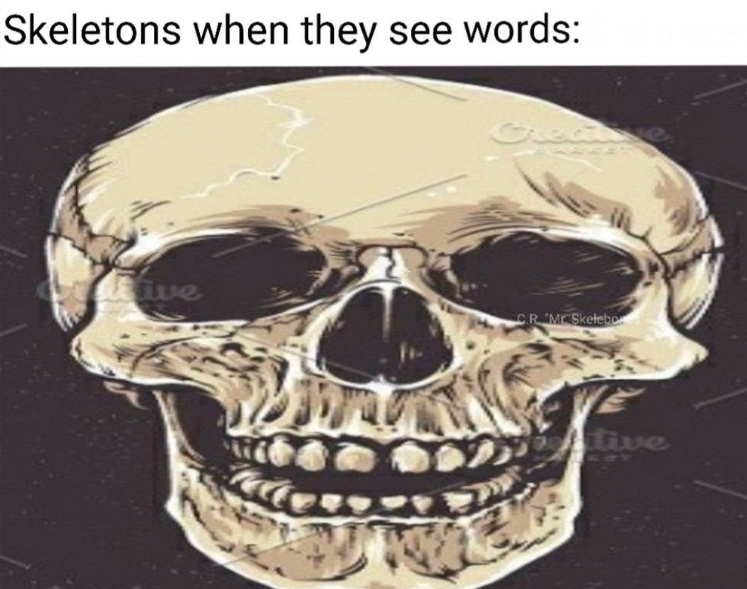 SkelebonesMr's tweet photo. #skeletonmeme #skeletonmemes https://t.co/NDvG6JdXZF