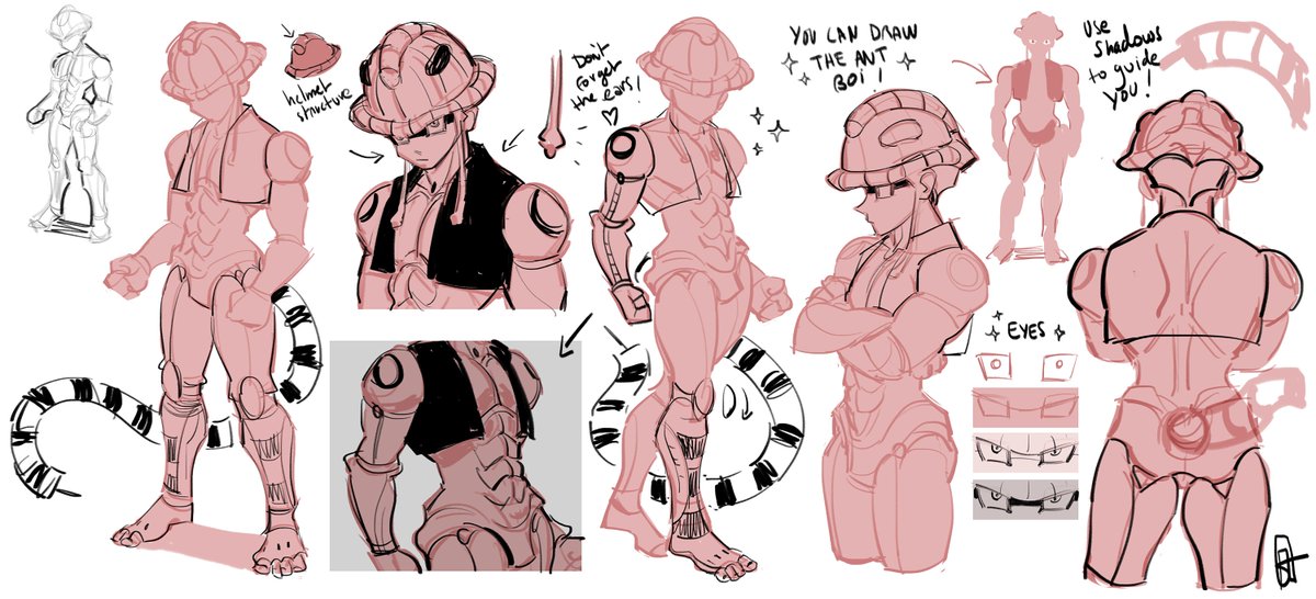 meruem is difficult to draw ✏️ I understand it can be daunting so i'm sharing my notes ?i hope it can help 
#hxh 