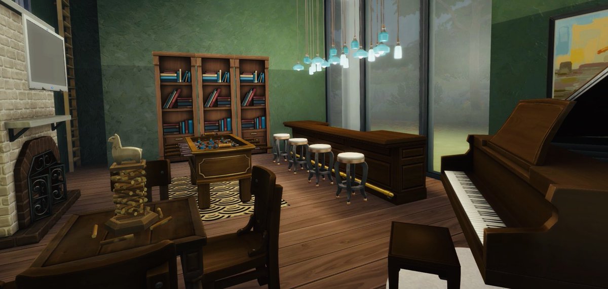 sulsulsera's tweet photo. The Lighthouse 🌲

A family lakehouse or forest home that’s a perfect blend of old and new. A cinema room, clubhouse and observation deck inside. 

Made my dream house and wanted to share. Wish I was playing in winter, this would look great in the snow! 
#sims4 #ShowUsYourBuilds https://t.co/JbpWx46eRP