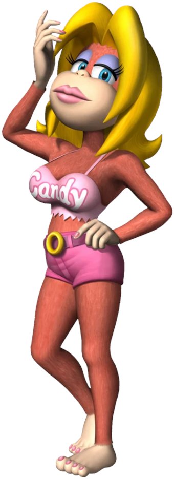 8) CANDY KONGlook. i love hot characters. if you show me a sexy character i will say "Yep, I love it." but Candy feels insulting to me somehow. Candy, to me, is the same as all the other horny 90s characters like Crash Bandicoot's girlfriend or whatever. that's fine i guess