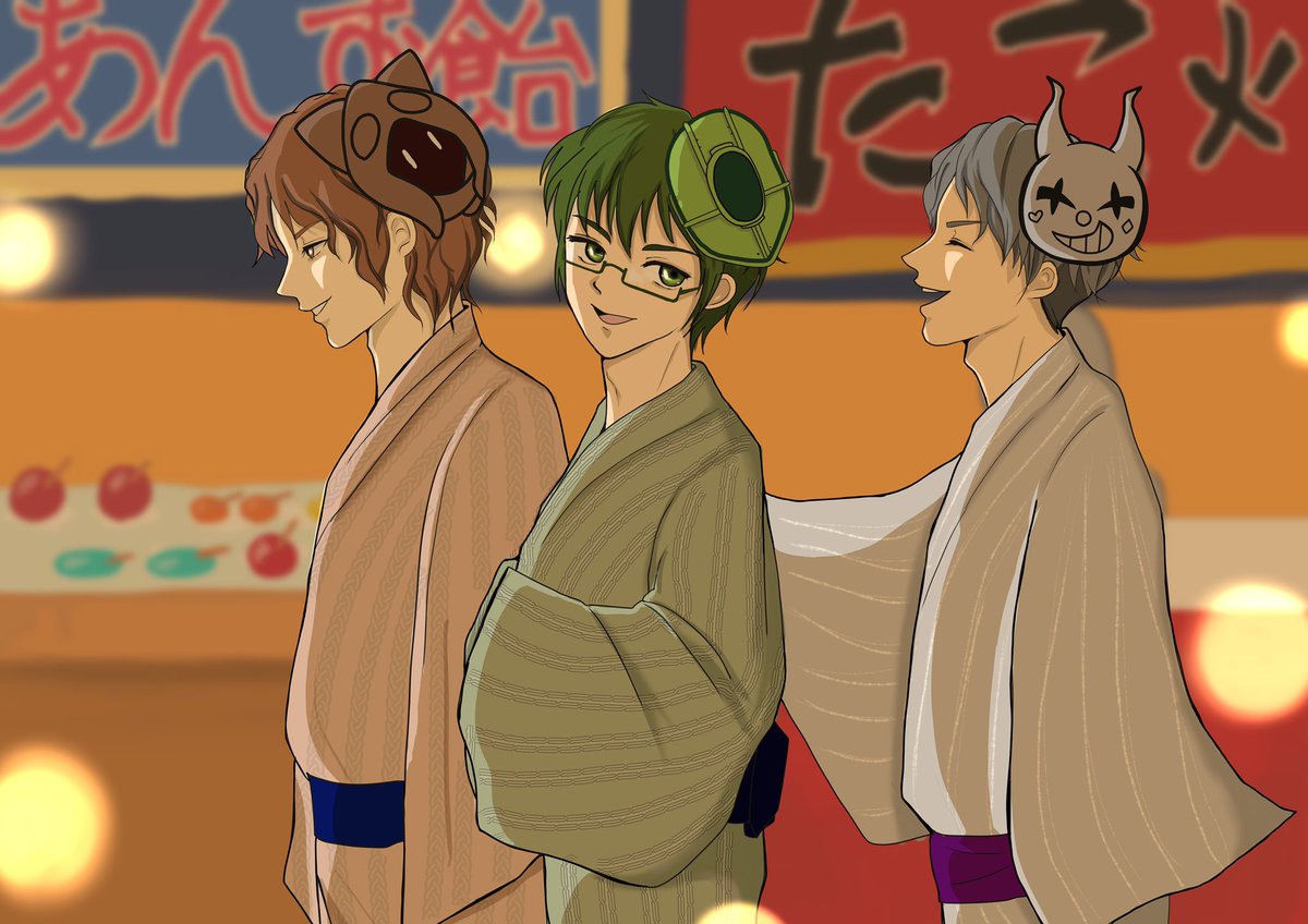 しゃけいくら 擬人化注意 遅刻魔のしゃけいくら やっとfa描けました ビントロール10万人おめでとう クソデカボイス コロナだし 祭りも中止だし イラストの中だけでも夏らしいことしたかったんや Bintrollfa じらい