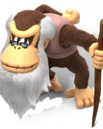 3) CRANKY KONGAccording to bullshit he's technically "the original Donkey Kong" and DK is "Jr" but all grown up. I don't care about that. I think it's funny that a British company fucked up the whole Mario timeline. They also mention a "Great Ape War" in the instruction manual.
