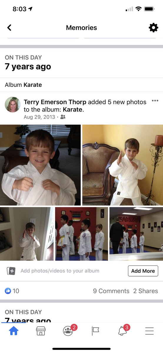 terrye_thorp's tweet photo. My sweet boy when he started karate 7 years ago. Where did the time go?!? #karate #timeisflying #growing2fast https://t.co/FVAxKEKnzQ