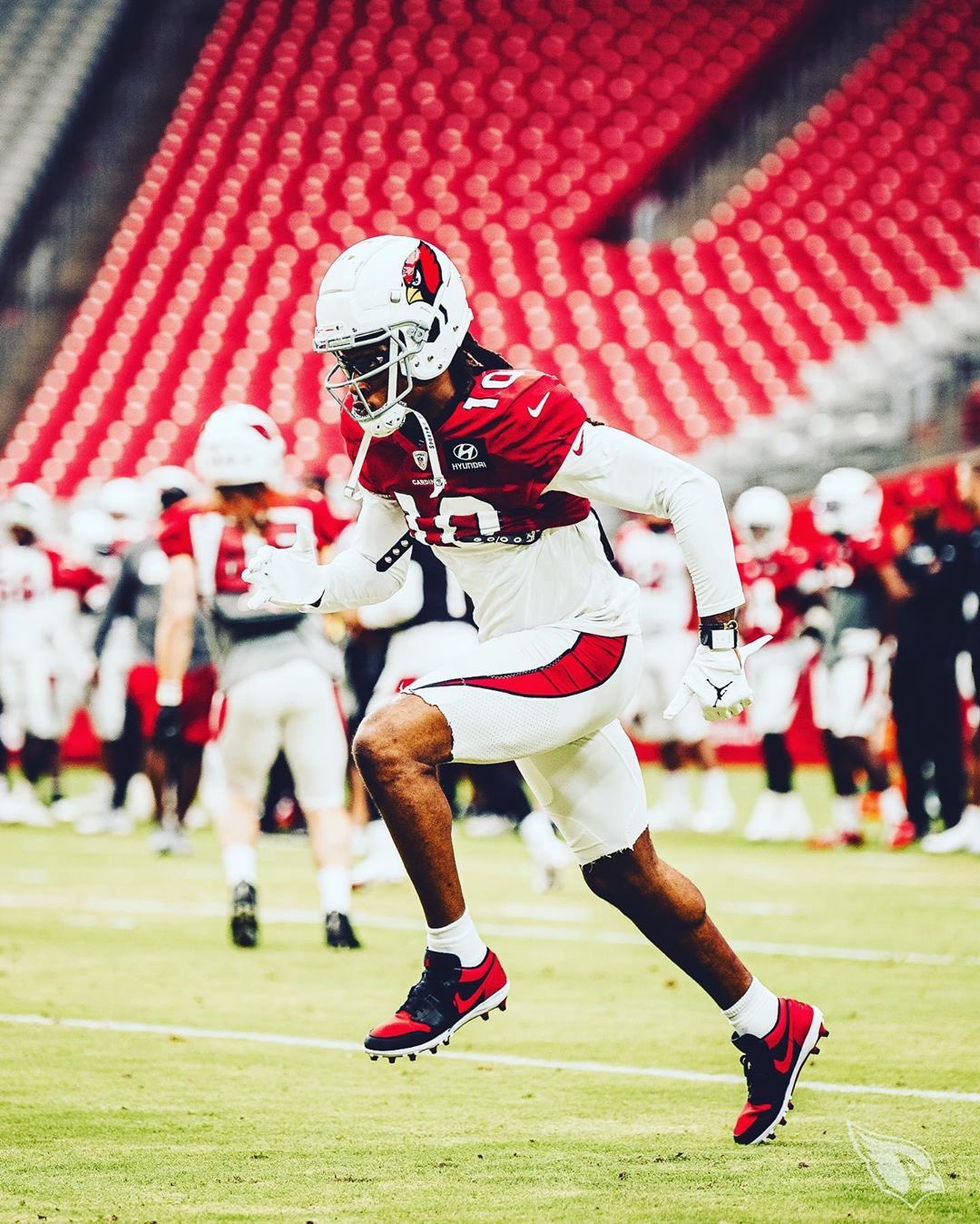Nice Kicks on X DeAndre Hopkins in the Air Jordan 1 cleats. No more Teamadidas https t TxDRnNNlEy X
