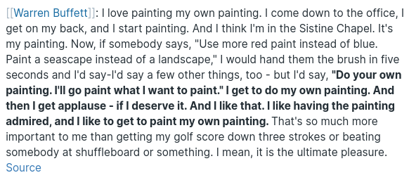 Do your own painting.