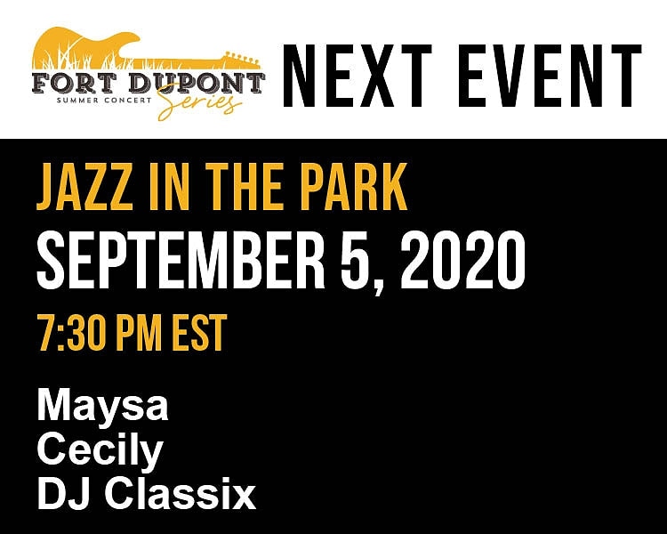 #NextEvent @maysaleakmusic  + @cecilyalexa at the #fodu2020 #JazzInThePark night. 
.
.
#soul #rnb #jazz #DCEvents #summerconcerts #fodupark2020