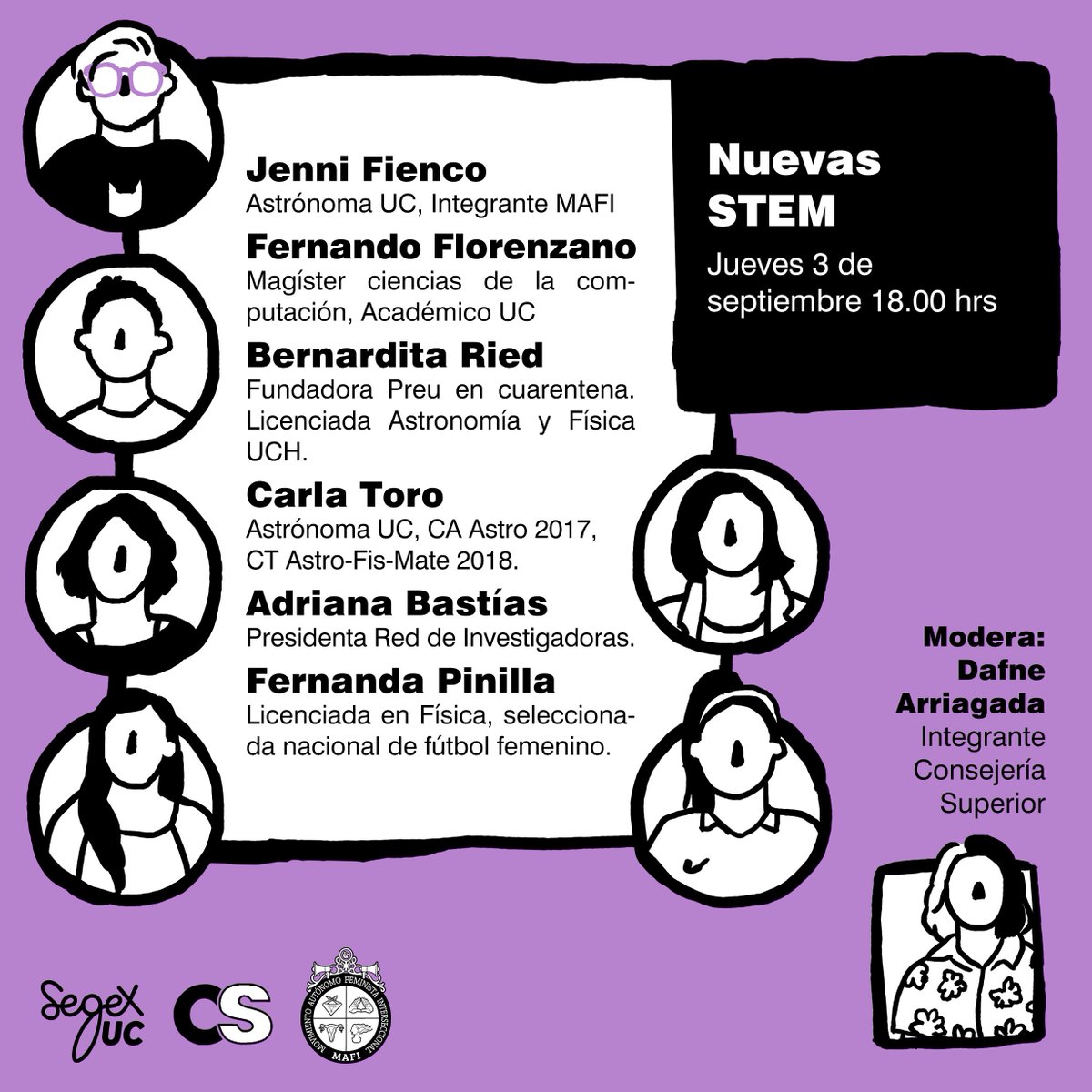 SEGEXUC's tweet photo. Jueves 3 de oct.
🔸Nuevas STEM
La ciencia, las ingenierías y la tecnología siempre han sido cosas de mujeres y disidencias. Por cada paso que avanzamos rompiendo estereotipos, se abren discusiones y posibilidades para la construcción de un feminismo científico y tecnológico https://t.co/XOpU7jC0Ea