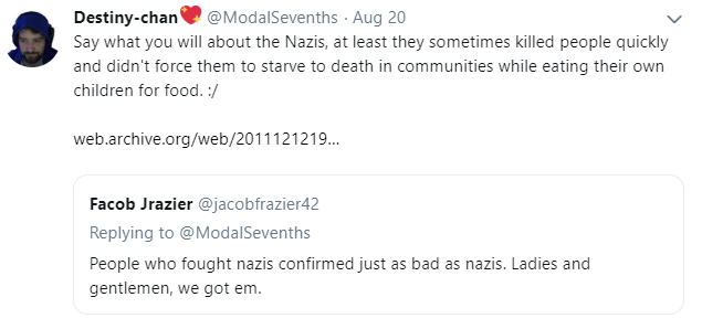 for those wondering why he was originally banned see the first tweet, and the others for more highlights of this biden bro's rabid racism. remember, this guy spent the entirety of last year calling bernie supporters racists