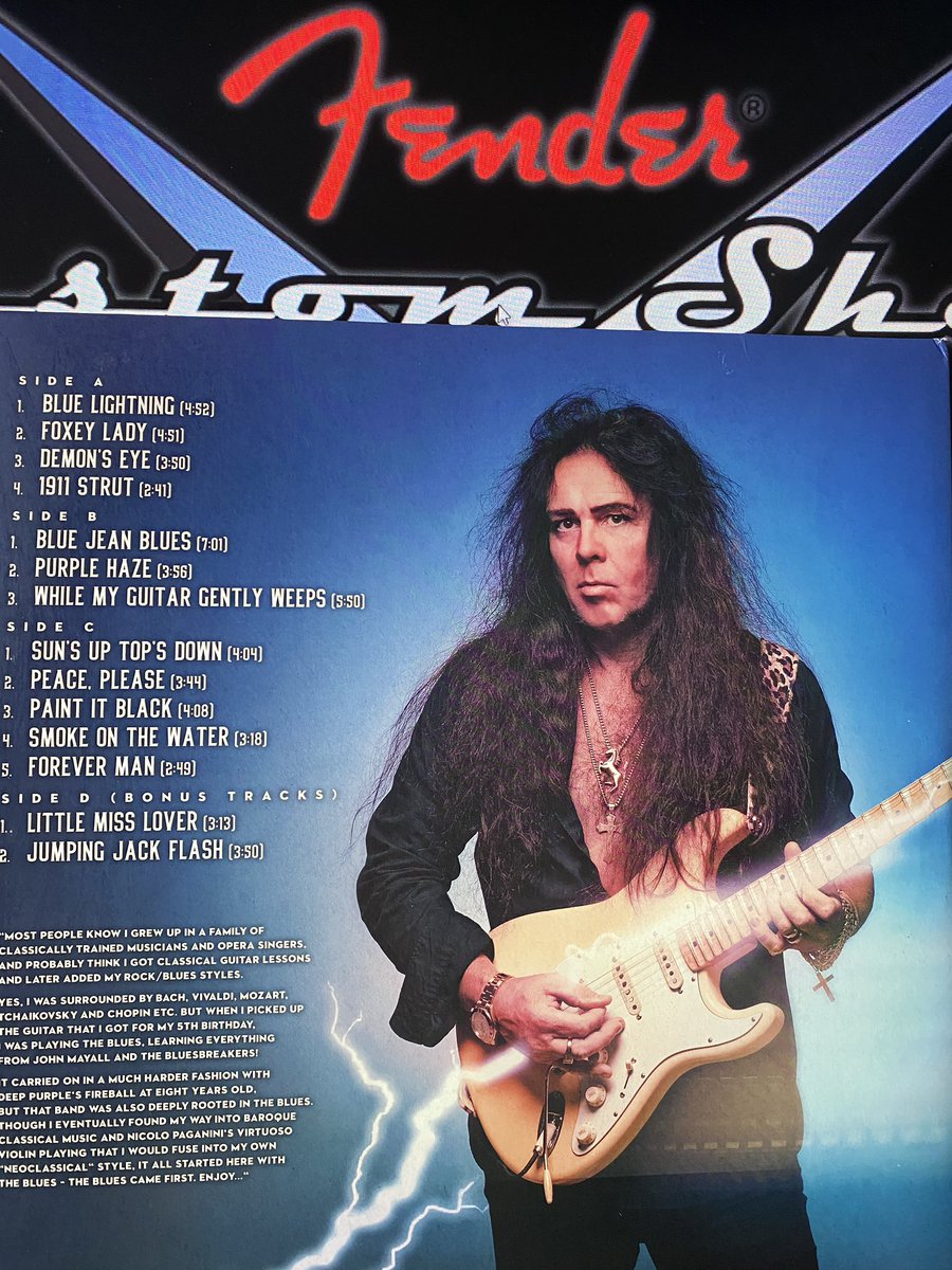 DODYJM308's tweet image. Yngwie Malmsteen Blue Lightning LP 2020 & Fender YJM @OfficialYJM #yngwiemalmsteen #yngwie #fender