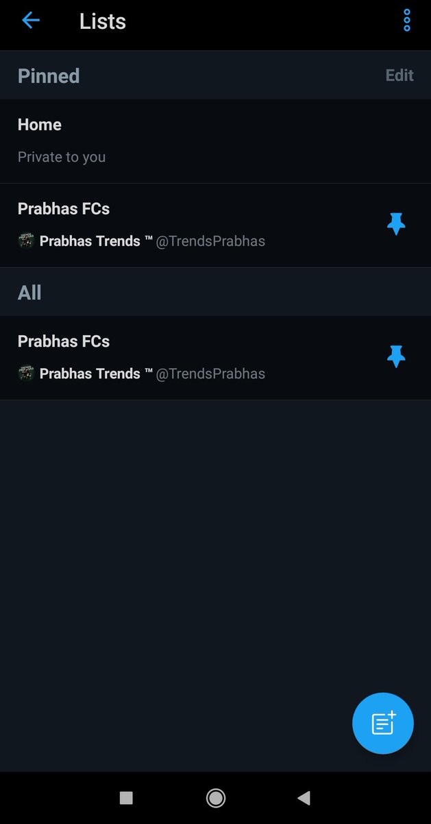TrendsRebelStar's tweet photo. FOLLOW these steps to Pin the list 

Open this list
Then click on Follow Button 
Open Lists in Your account
Click on Pin Button 

After this mee home screen lo #Prabhas Fan Clubs ani kanapadthadi 
If you refresh it recent posts ani list lo vastai
#1YearForBOMonsterSaaho https://t.co/xu8gSBge7r