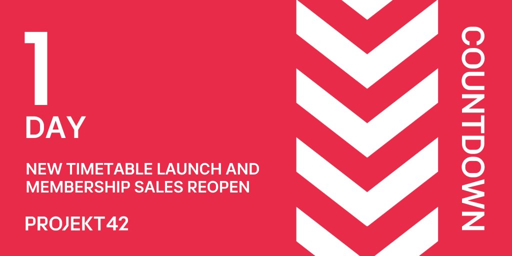 1 Day!

Not long now, so set your alarm.

We are excited to be welcoming you back in the gym from sept 5th. Memberships go on sale Sept 1st and our new timetable launches.

We are really looking forward to getting you moving again. 

See you soon!

#Welcomeback #fitness
