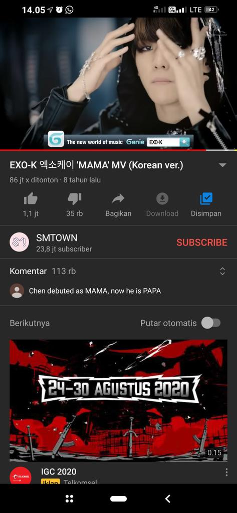 Calling all EXOL to joined streaming EXO MAMA and tag your mutual. 

@zkaidlins @Joiceye617 @nineor_none  @exoforlast @urineunhanada @bearbrowniee @bearbrowniee @bbhyunred @p_yunnnnnna @mutputlah @puduhara @ninilatte_ 

@weareoneEXO #EXO
#EXOLStreamingParty 
#MAMARoadTo100M