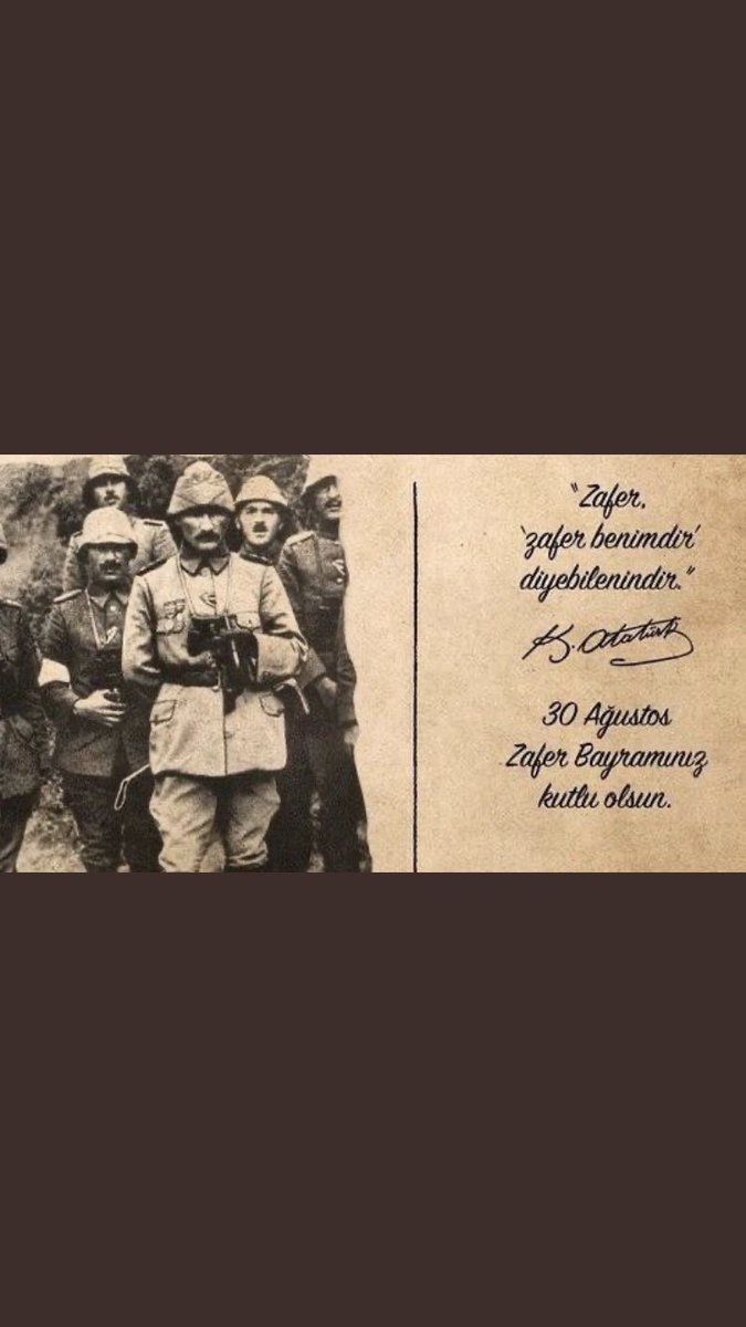 Zafer benim zaferim, zafer bizimdir #30AgustosZaferBayrami