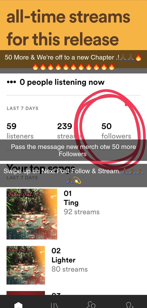 whoismcmoe's tweet photo. 🔥🔥I truly appreciate our fans. We're almost there 50 more>>> @PackBackGang https://t.co/oTBFI9ZtLZ