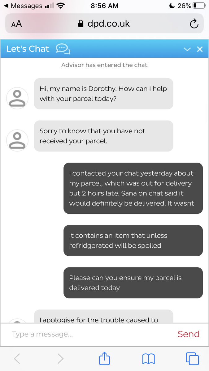 mick_beef's tweet photo. Hey @DPDgroup_news @dpd_support your customer service sucks.   “Can you deliver my parcel today you should’ve delivered yesterday?” “Computer says no”.  “Oh why?”  “Computer says no.”  “Can you escalate?” “Computer says no” https://t.co/AQDFEULaKI