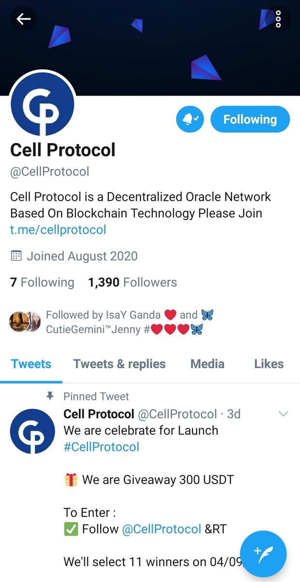 HarpreetS95's tweet photo. @CellProtocol @cctip_io Thank you for the opportunity 😊 @CellProtocol #CellProtocol

@Tamandeep_ @Xuperman541 @Jay_parmar17 @sanketdhende @Alpesh_2308 https://t.co/TTW6OFaVMg