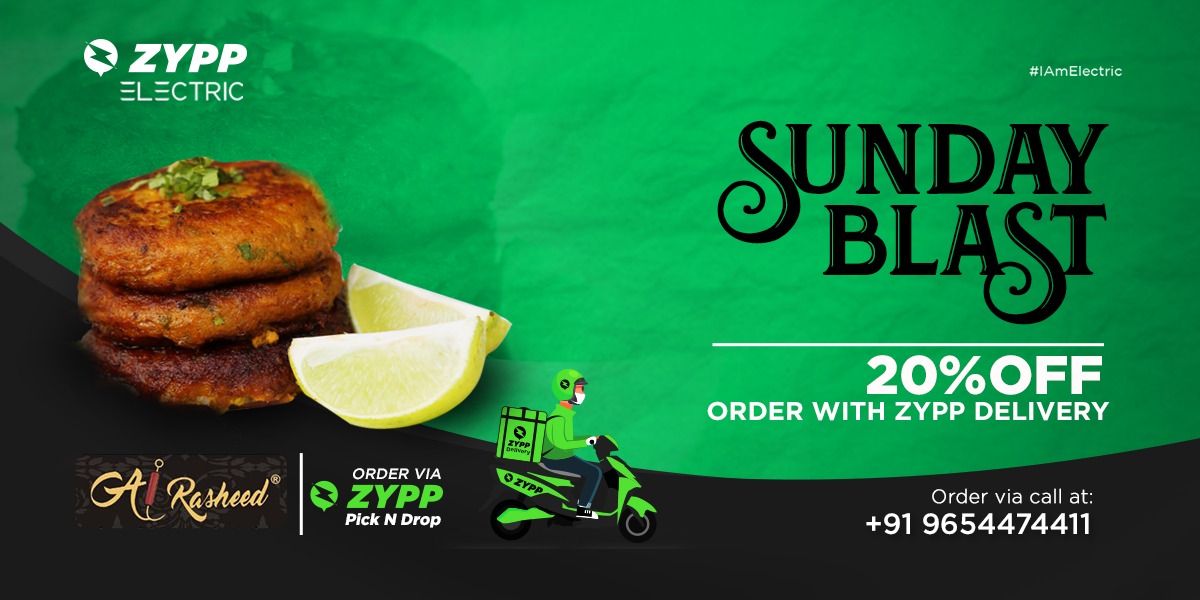 ZyppElectric's tweet photo. Drooling Kebabs for lunch, Order soft kebabs in town by Al Rasheed at 20% off. Call or Order via PickNDrop. Download the app now: https://t.co/A7L9xVvaLE
#sunday #sundayblast #fooddelivery #sundaydinner #nonveg #zyppdelivery
#offer #foodie #foodlover
#Alrasheed https://t.co/fKVDc30Slj