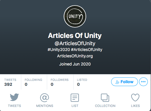 15. Actually, I can still access the ArticlesofUnity profile in TweetDeck but no tweets. I have no idea what’s going on. Will check back tomorrow.
