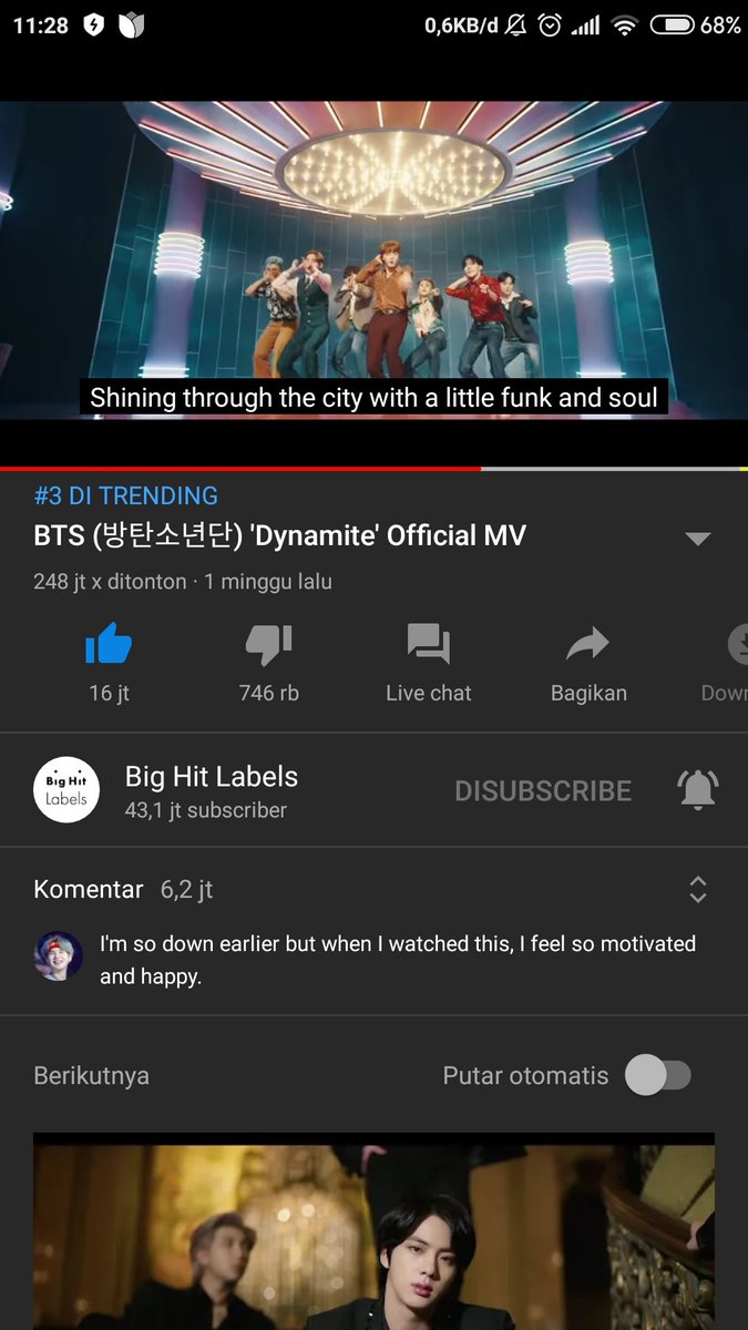 agustdjkthope's tweet photo. Hi gyus
Sudah 248M nih
Lanjut terus, semangat β
We can do it
DYNAMITE PARTY
#BTS #BTSARMY #BTS_Dynamite #IndomyStreamDynamite #LightItUpLikeINDOMY #LightItUpLikeDynamite https://t.co/T3X6f5WZwr