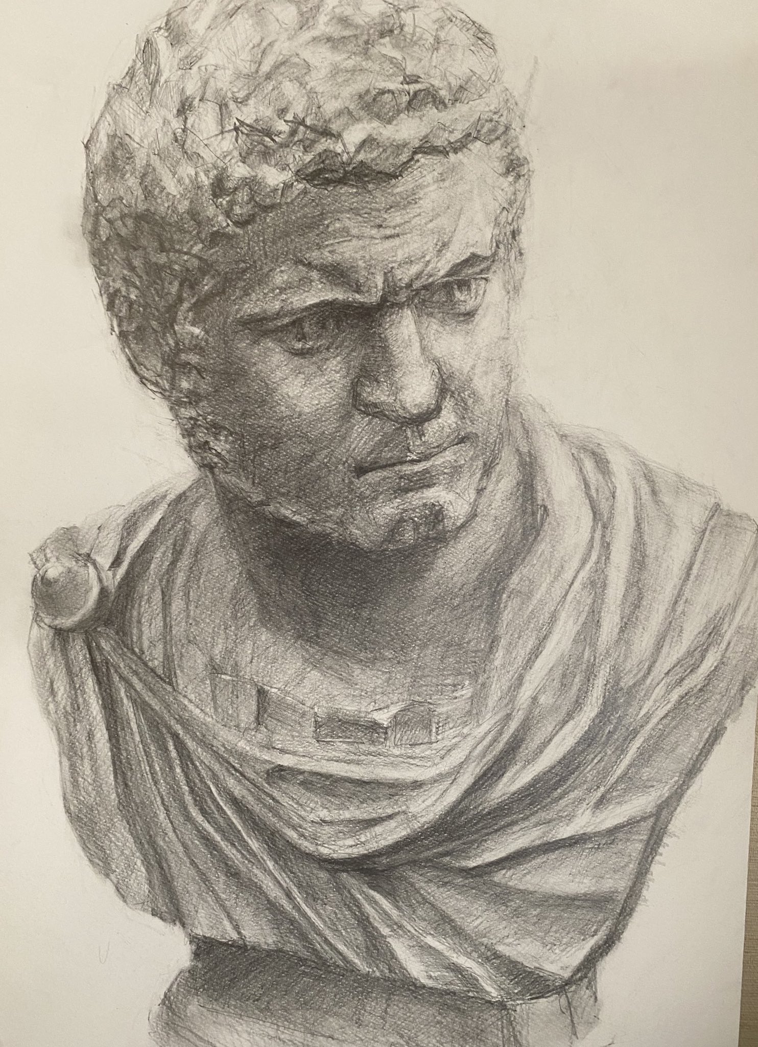 石膏像　カラカラ帝　デッサン 石膏デッサン - カラカラ帝 [No.000301]｜Art.Kei-Yonekubo.com