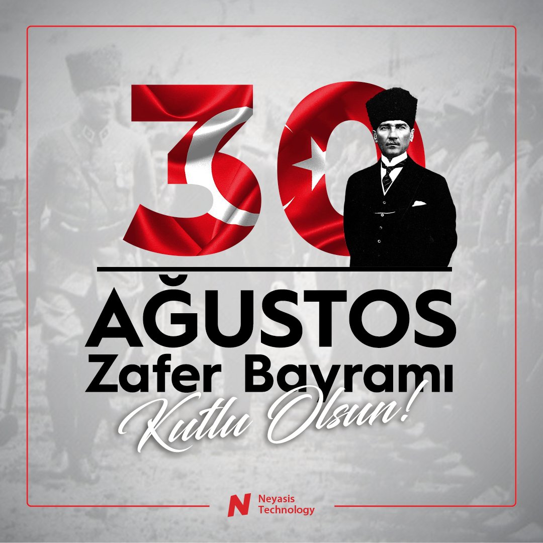 neyasis's tweet photo. Bağımsızlığımızın ve istiklalimizin sembolü 30 Ağustos Zafer Bayramımız kutlu olsun!
#30agustos #zaferbayramı #kutluolsun #turkiye #istiklal #30AğustosZaferBayramı #ataturk #zaferbayrami https://t.co/XWASI3f0ij