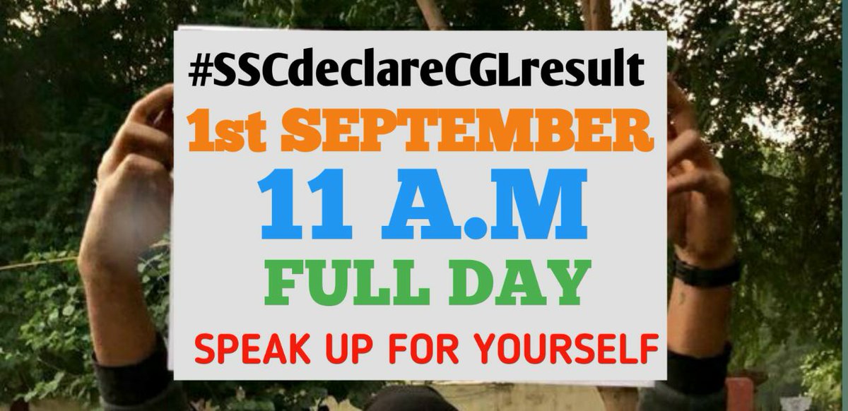GaganPratapMath's tweet photo. 11AM - 1st September
Grand Twitter Campaign 
करना सब आपको ही है, हम तो बस आपको एक साथ लाने का काम कर सकते है।
जितने ज्यादा Tweet होंगे। जितने ज्यादा लोगो तक बात पहुँचेगी , उतनी जल्दी आपकी बात सुनी जाएगी ।
#SSCdeclareCGLresult 
Retweet ✌️ https://t.co/9NzHDqb7Wz
