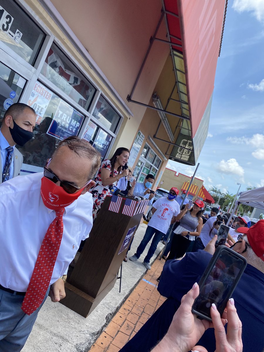 rpof_DanTheMan's tweet photo. @LtGovNunez joined us at the Hialeah Trump office following her amazing RNC speech. Thank you very much! #CAT5Cavalry #KAG #LeadRight2020 #KAG2020 #LeadRight #GOP #TrumpVictory #TrumpVictory2020 #Florida #Region11 #Turf155 #RPOF #MAGA #KeepAmericaGreat #FLvictory #MIA https://t.co/6S3kmeNTxL