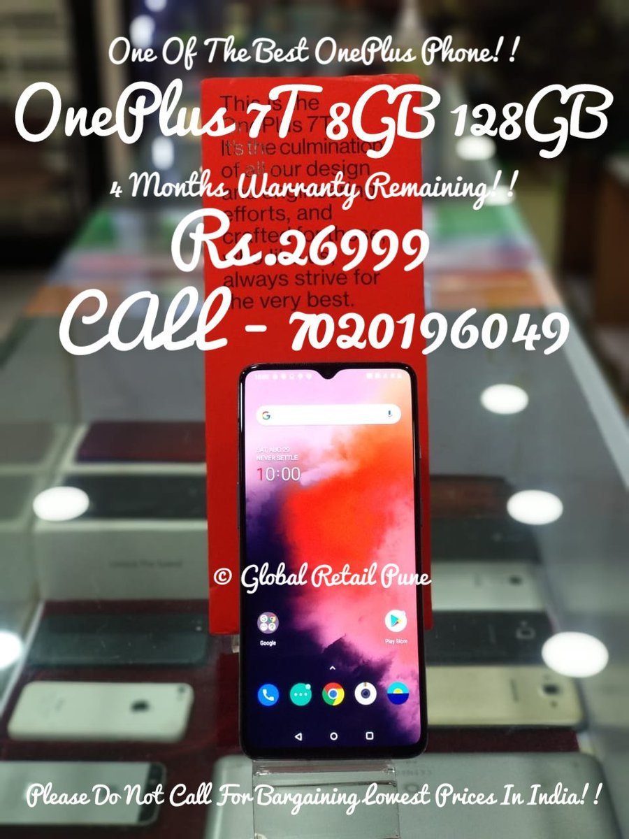 OnePlus 7T 8GB 128GB - One Of The Best OnePlus Phones Currently!!

#oneplus7t #oneplus7tseries #oneplus #oneplusfamily #oneplusfan #oneplus_india #onepluslife #oneplusindia #pune #punekar #globalretailpune #buybackmart #mobile #mobiles #mobilephones #usedmobiles #oldmobiles