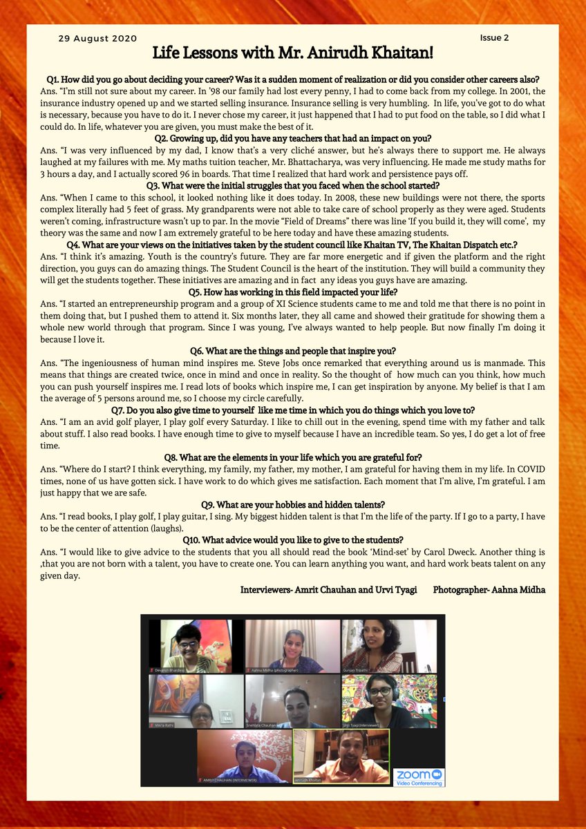 KPS_Sahibabad's tweet photo. Here's The Bi-monthly Khaitan Dispatch Edition 2: Ganesh Chaturthi Special. Enjoy!
#KhaitanPublicSchool #KPS #education #Edchat #Teachers #students #studentcouncil #helm #onlinelearning #onlineclasses #googleclasses #results2020 #topschoolsindia #topschoolinGhaziabad https://t.co/UaiQPA3ssV