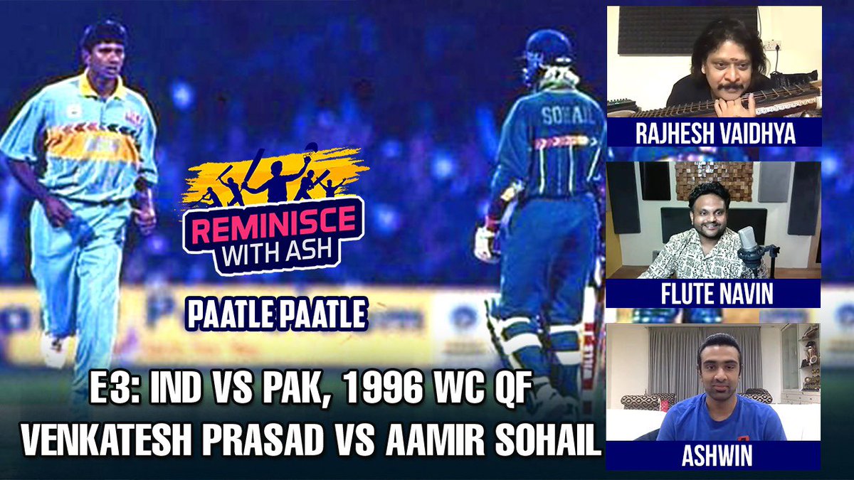 ashwinravi99's tweet photo. Donโt miss your Sunday fun with #reminiscewithash #paatlepaatle @RajheshVaidhya @composer_navin
https://t.co/OTEa0dIDqz https://t.co/jAuFRu0HDZ