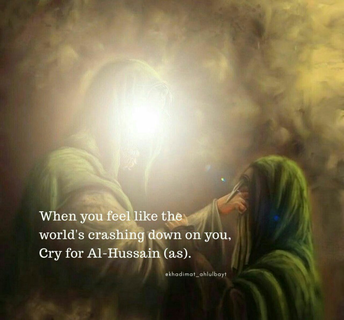 Saeed11720728's tweet image. When you feel like the World&apos;s crashing down on you,
Cry for Al_hussain(as)...🥀
#Hussain
#الحسین_یجمعنا
@rahyafte_en