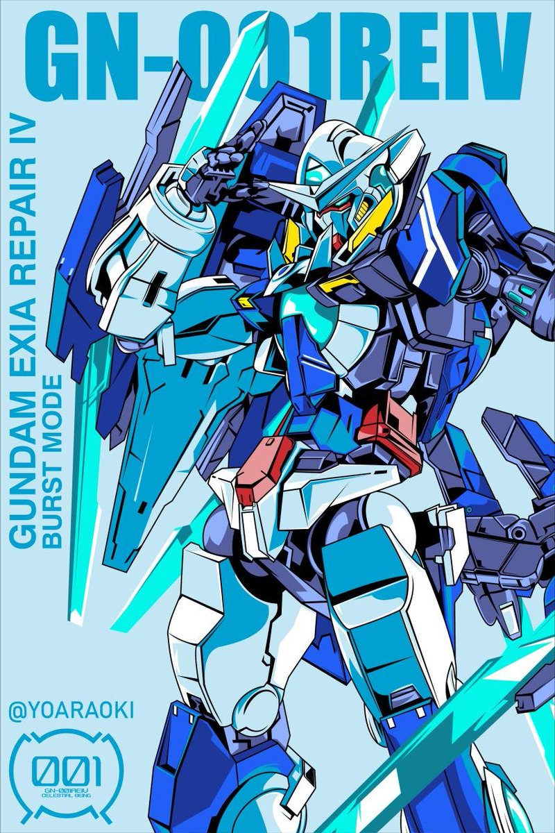 Gundam_Bot_Boki's tweet photo. Exia Repair IV
-
#插画
#机动战士高达 #00 Festival 10 "Re：vision" #AD2312 之后
#能天使高达 修复型IV GN-001REIV "Gundam Exia Repair IV"
机体所属 #天人
驾驶员 #格拉汉姆_艾卡
-
Pixiv@Yoaraoki https://t.co/v078n84xIg