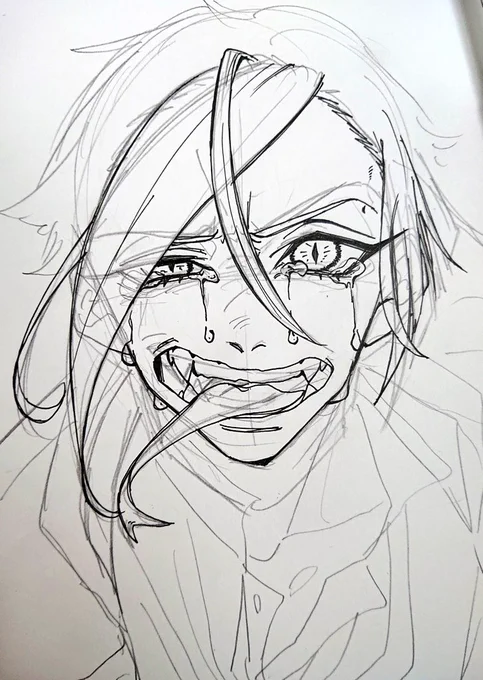 蛇化強めな膝描きたかったんだけど
しばらく描いてなかった画力の無さと、なんか違うに挟まれて没なんだけど
とりあえずここまではやった
絵描く気力はちょっとあった 