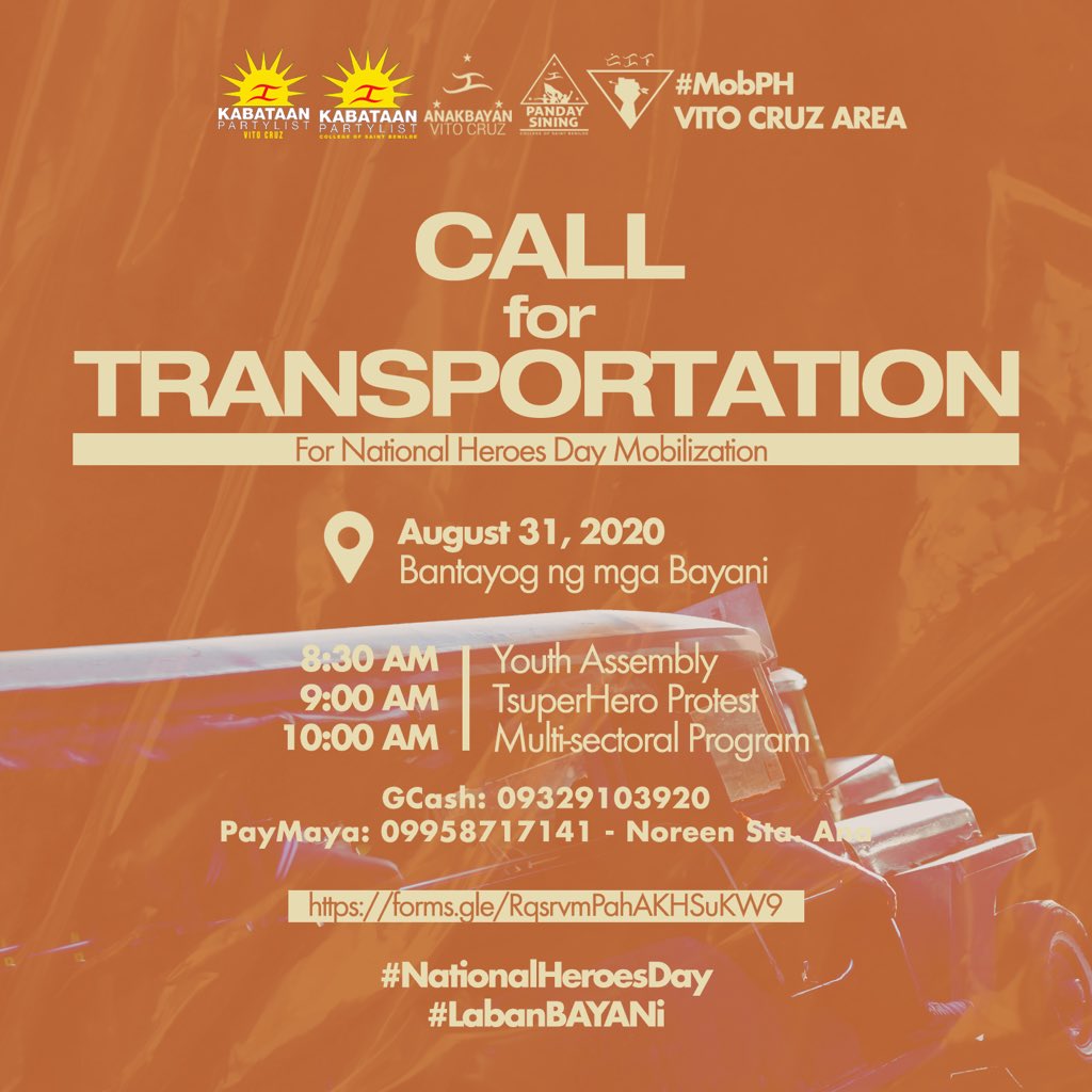 PSMalate's tweet photo. PAGPUGAYAN AT ITULOY ANG LABAN NG MGA BAGONG BAYANI NG BAYAN! IGIIT ANG PANGMASANG TUGON SA COVID-19 PARA SA LIGTAS NA BALIK TRABAHO AT ESKWELA!
#MobPH VITO CRUZ AREA
#NationalHeroesDay
#LabanBAYANi https://t.co/lZnT7yPz3k