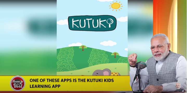 Under  #AatmaNirbharBharat App innovation challenge, there is an app- KutukiKids Learning app. This is an interactive app for children in which they can easily learn many aspects of maths, science through songs and stories: PM Modi on  #MannKiBaat  https://twitter.com/ANI/status/1299948428445839365